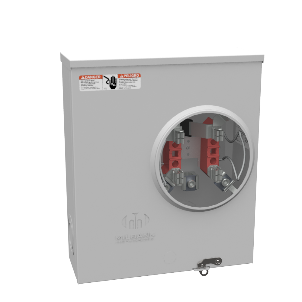 Presa Contatore Milbank 200A 4 Uscite – Custodia Metallica U8949-RL-TG-KK-CECHA - Foto 2