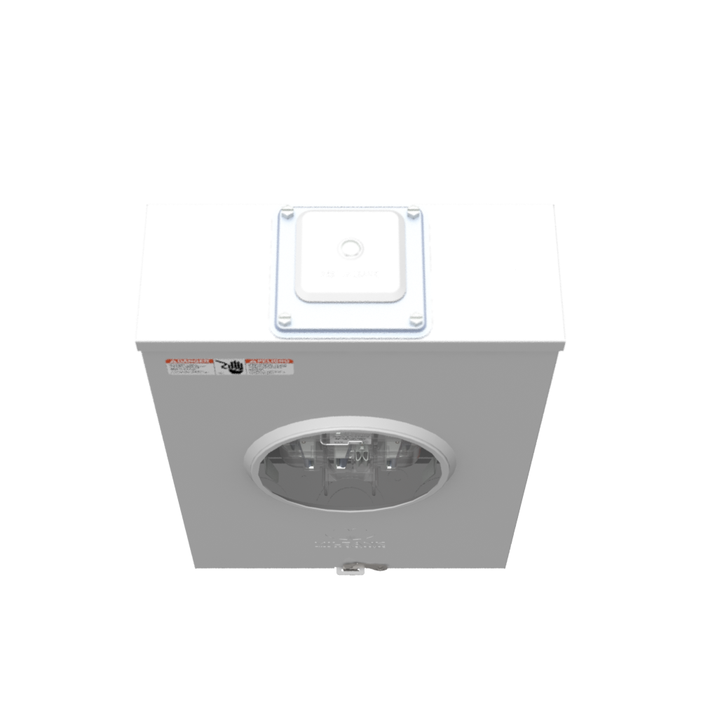 Milbank, Meter Socket, Ringless, 200 Amp, 600 Volt, Overhead