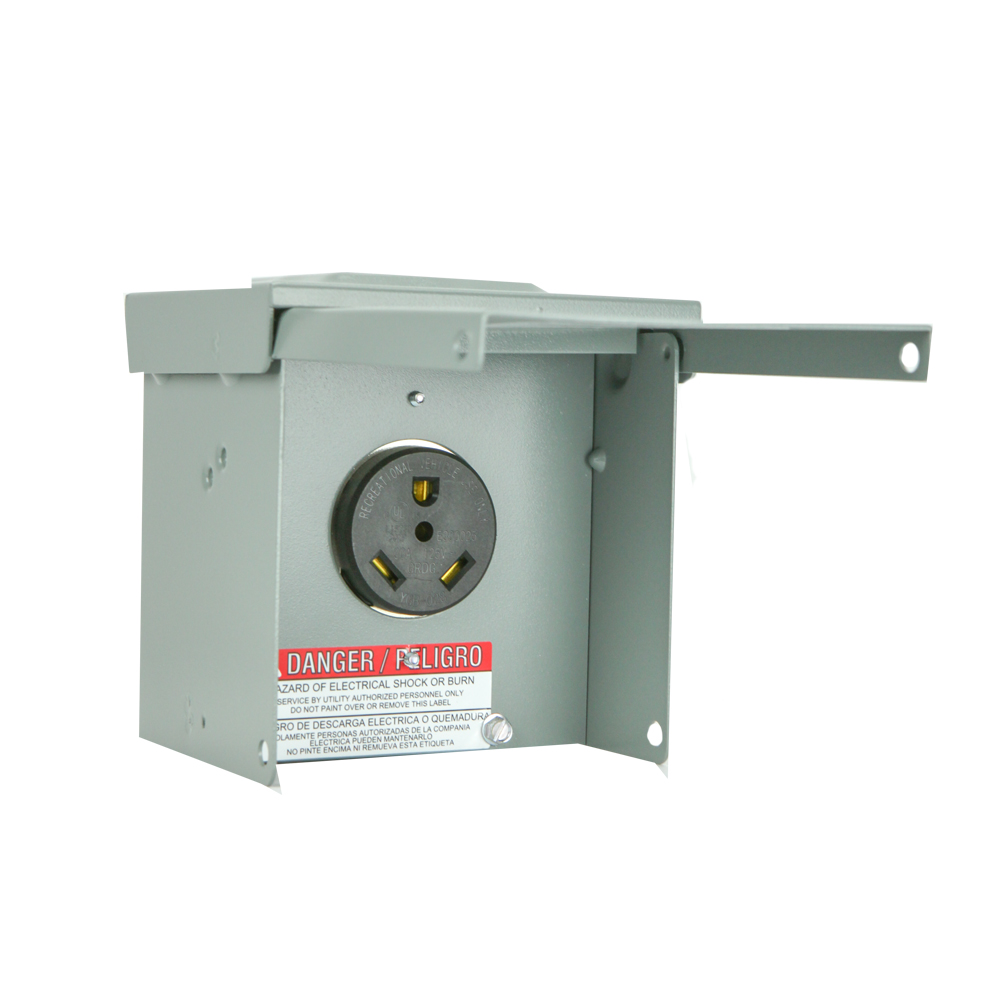 MLBK P-13 30A 120V NEMA3R RECEP IN BOX RV CAMPER