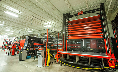 An Amada installed in the Kansas City plant has increased automation and improved efficiency on the line.