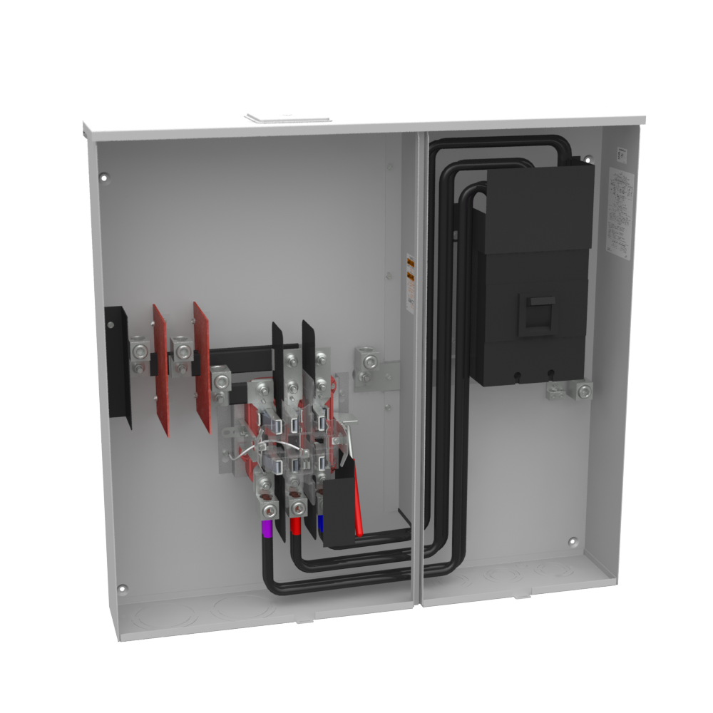 Rendering of a Milbank U6230 400 Amps meter main.